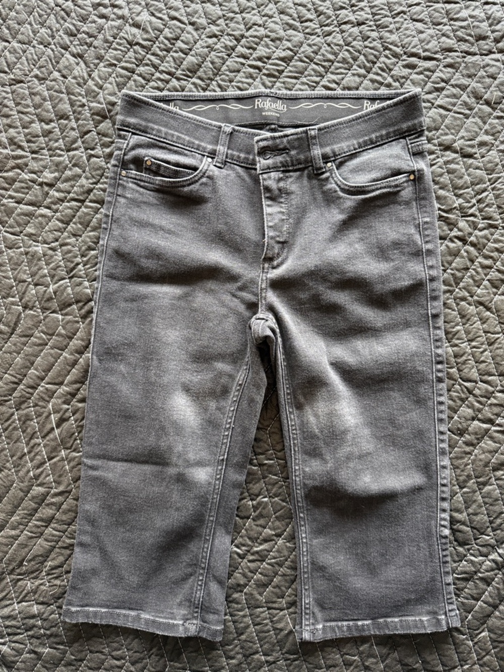 Rafaella Charcoal Capri Jeans